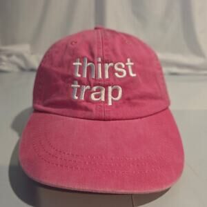 Thirst Trap Pink Dad Hat Cap NWT